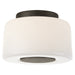 Visual Comfort Signature - BBL 4105BZ-WG - Three Light Flush Mount - Acme - Bronze