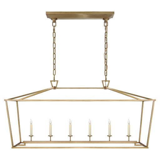 Visual Comfort Signature - CHC 2166AB - Six Light Lantern - Darlana - Antique-Burnished Brass