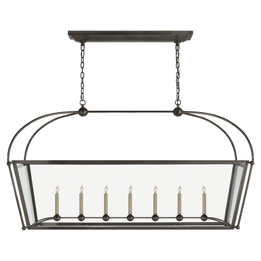 Visual Comfort Signature - CHC 5438BZ-CG - Seven Light Linear Pendant - Riverside - Bronze