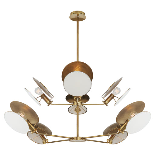 Visual Comfort Signature - TOB 5290HAB-L - Eight Light Chandelier - Osiris - Hand-Rubbed Antique Brass