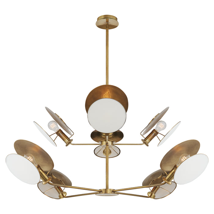 Visual Comfort Signature - TOB 5290HAB-L - Eight Light Chandelier - Osiris - Hand-Rubbed Antique Brass