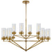 Visual Comfort Signature - TOB 5303HAB-CG - 12 Light Chandelier - Marais - Hand-Rubbed Antique Brass