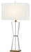 Currey and Company - 6000-0210 - One Light Table Lamp - Laelia - Clear/Antique Brass