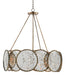 Currey and Company - 9000-0277 - Six Light Chandelier - Oliveri - Pyrite Bronze/Raj Mirror