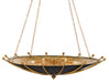 Currey and Company - 9000-0319 - Six Light Chandelier - Fontaine - Antique Gold Leaf/Contemporary Gold Leaf/Satin Black