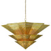 Currey and Company - 9000-0359 - Nine Light Chandelier - Hanway - Antique Gold Leaf