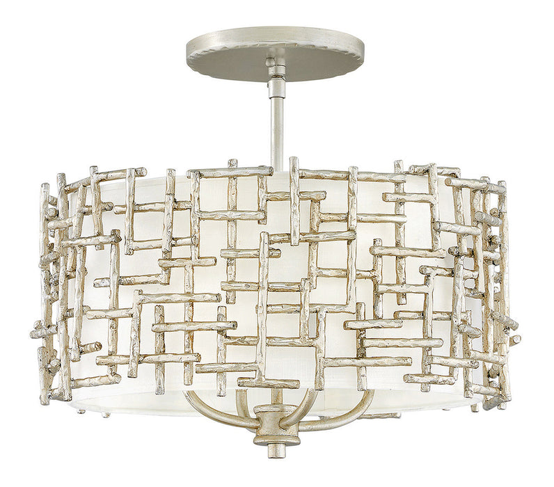 Fredrick Ramond - FR33103SLF - LED Pendant - Farrah - Silver Leaf