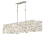 Fredrick Ramond - FR33105SLF - LED Linear Chandelier - Farrah - Silver Leaf