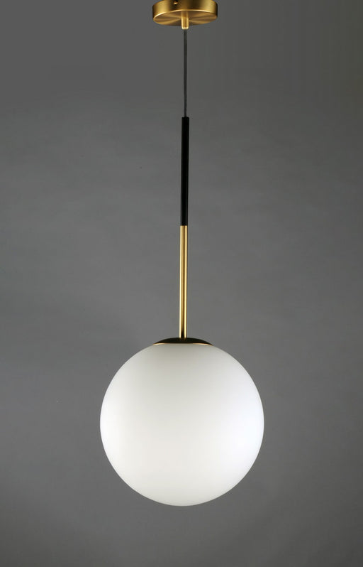 Maxim - 26034SWSBRBK - One Light Pendant - Vesper - Satin Brass / Black