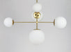 Maxim - 26037SWSBRBK - Five Light pendant - Vesper - Satin Brass / Black