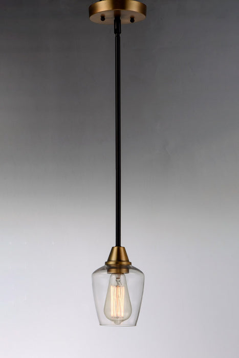 Maxim - 96120CLBZAB - One Light Mini Pendant - Goblet - Bronze / Antique Brass