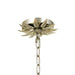 Crystorama - 513-SA - Three Light Chandelier - Broche - Antique Silver