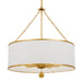 Crystorama - 515-GA - Eight Light Chandelier - Broche - Antique Gold