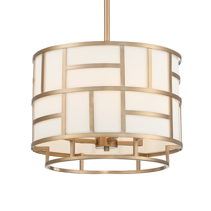 Crystorama - DAN-404-VG - Four Light Chandelier - Danielson - Vibrant Gold