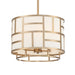 Crystorama - DAN-404-VG - Four Light Chandelier - Danielson - Vibrant Gold