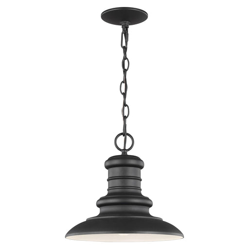 Generation Lighting. - OL8904TXB - One Light Outdoor Pendant - Redding Station - Textured Black