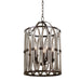 Kalco - 404451FG - Five Light Outdoor Foyer Pendant - Belmont - Florence Gold