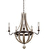 Kalco - 404670FG - Five Light Outdoor Chandelier - Harper - Florence Gold