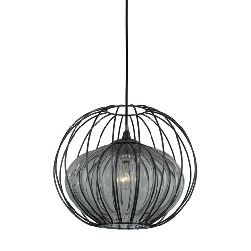 Kalco - 404851CM - One Light Pendant - Emilia - Chemical Stainless Steel