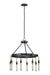 Kalco - 506270MGM - Eight Light Chandelier - Stuyvesant - Matte Gun Metal