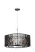 Kalco - 507551BI - Six Light Pendant - Morre - Black Iron