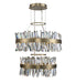 Allegri - 030256-038 - LED Pendant - Glacier - Brushed Champagne Gold