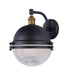 Maxim - 10186OIAB - One Light Outdoor Wall Lantern - Portside - Oil Rubbed Bronze / Antique Brass