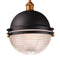 Maxim - 10187OIAB - One Light Outdoor Pendant - Portside - Oil Rubbed Bronze / Antique Brass