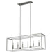 Generation Lighting. - 6634506-962 - Six Light Island Pendant - Moffet Street - Brushed Nickel