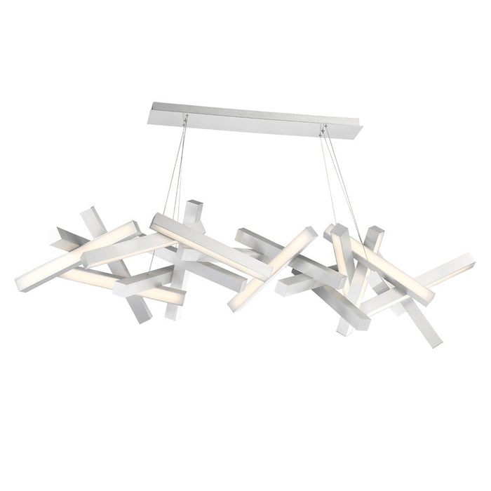 Modern Forms - PD-64872-AL - LED Linear Pendant - Chaos - Brushed Aluminum