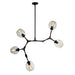 Artcraft - JA14025BK - Five Light Chandelier - Organic - Black