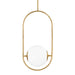 Corbett Lighting - 273-43-VB - One Light Pendant - Everley - Vintage Brass