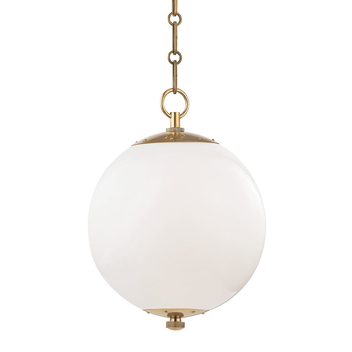 Hudson Valley - MDS700-AGB - One Light Pendant - Sphere No.1 - Aged Brass