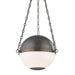 Hudson Valley - MDS750-DB - Two Light Pendant - Sphere No.2 - Distressed Bronze