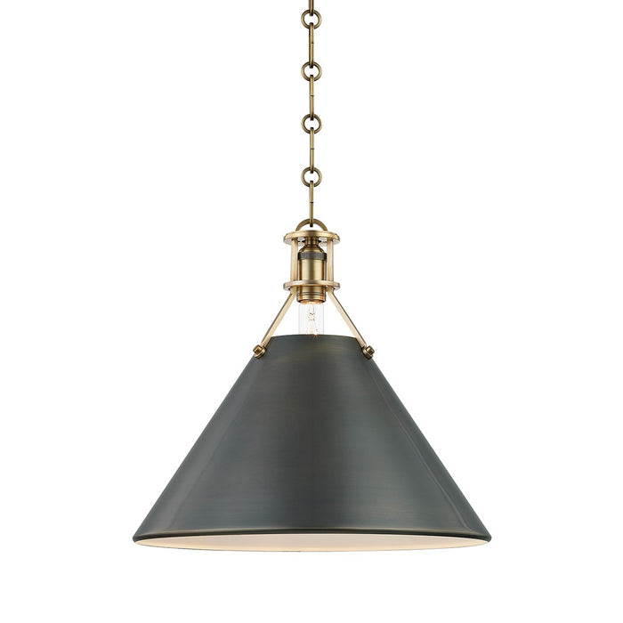 Hudson Valley - MDS952-ADB - One Light Pendant - Metal No. 2 - Aged/Antique Distressed Bronze