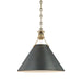 Hudson Valley - MDS952-ADB - One Light Pendant - Metal No. 2 - Aged/Antique Distressed Bronze