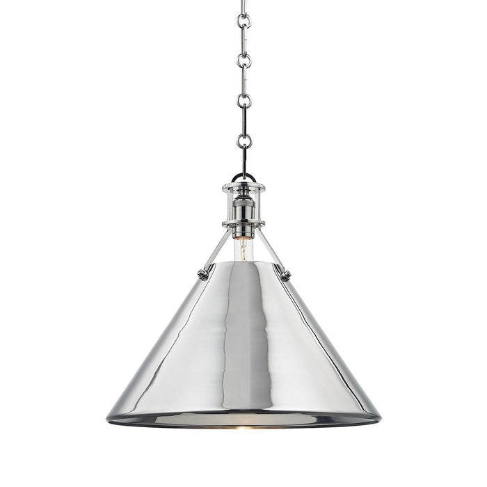 Hudson Valley - MDS952-PN - One Light Pendant - Metal No. 2 - Polished Nickel