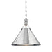 Hudson Valley - MDS952-PN - One Light Pendant - Metal No. 2 - Polished Nickel