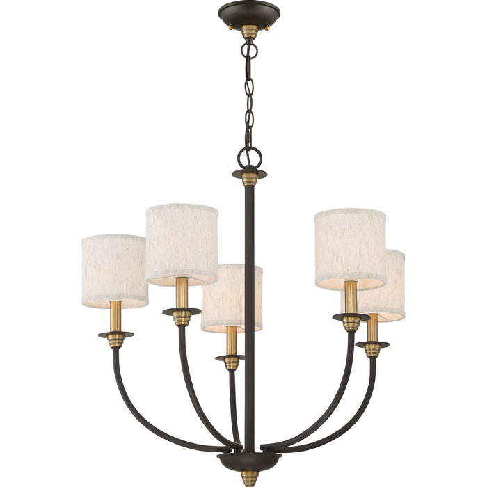 Quoizel - ADY5005OZ - Five Light Chandelier - Audley - Old Bronze