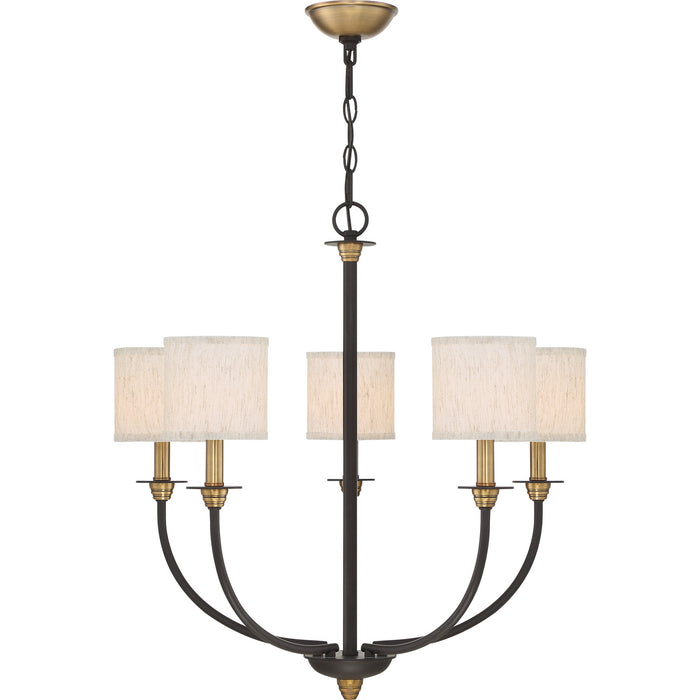 Quoizel - ADY5005OZ - Five Light Chandelier - Audley - Old Bronze