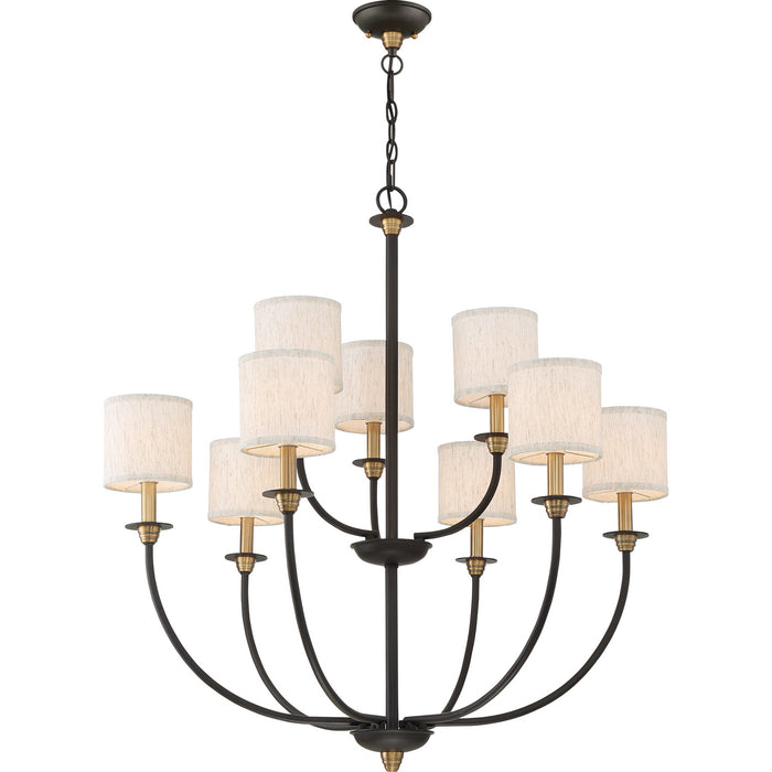 Quoizel - ADY5009OZ - Nine Light Chandelier - Audley - Old Bronze