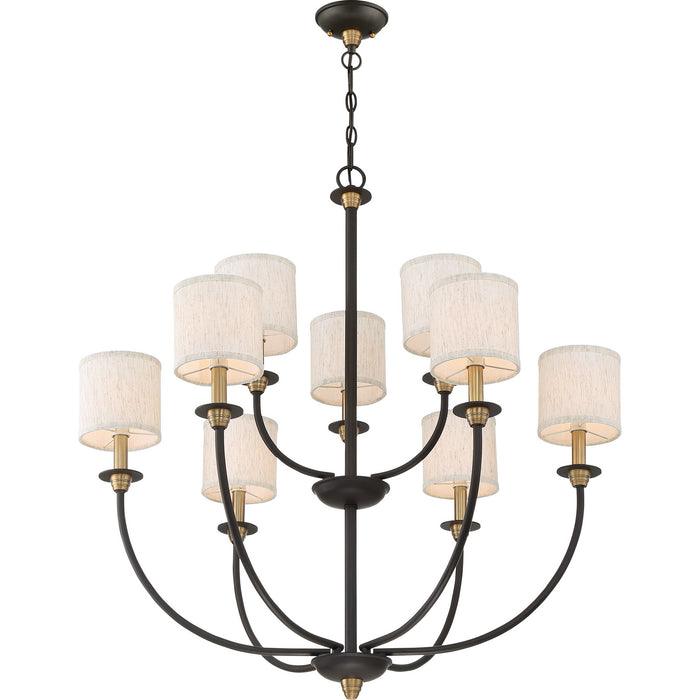 Quoizel - ADY5009OZ - Nine Light Chandelier - Audley - Old Bronze