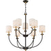 Quoizel - ADY5009OZ - Nine Light Chandelier - Audley - Old Bronze