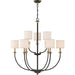 Quoizel - ADY5009OZ - Nine Light Chandelier - Audley - Old Bronze