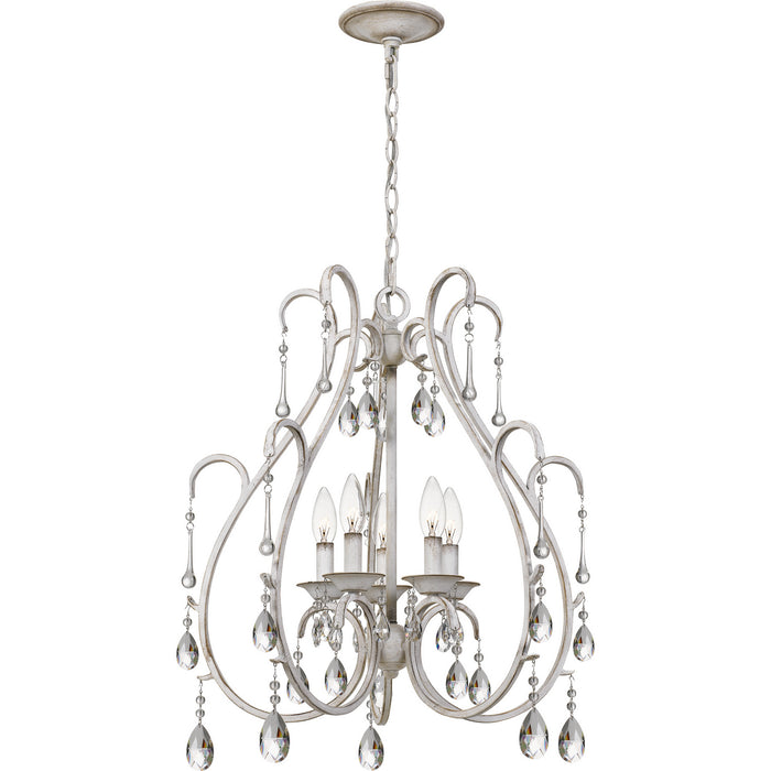 Quoizel - BLC5005AWH - Five Light Chandelier - Blanca - Antique White