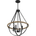 Quoizel - BRL2823EK - Four Light Pendant - Bartlett - Earth Black