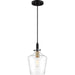 Quoizel - JUN1508EK - One Light Mini Pendant - June - Earth Black