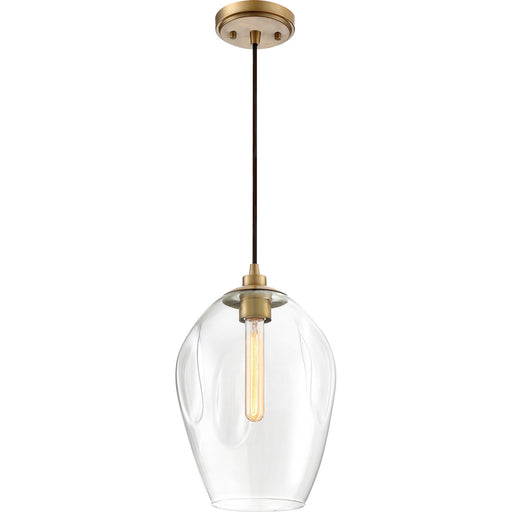 Quoizel - NGA1510WS - One Light Mini Pendant - Nostalgia - Weathered Brass