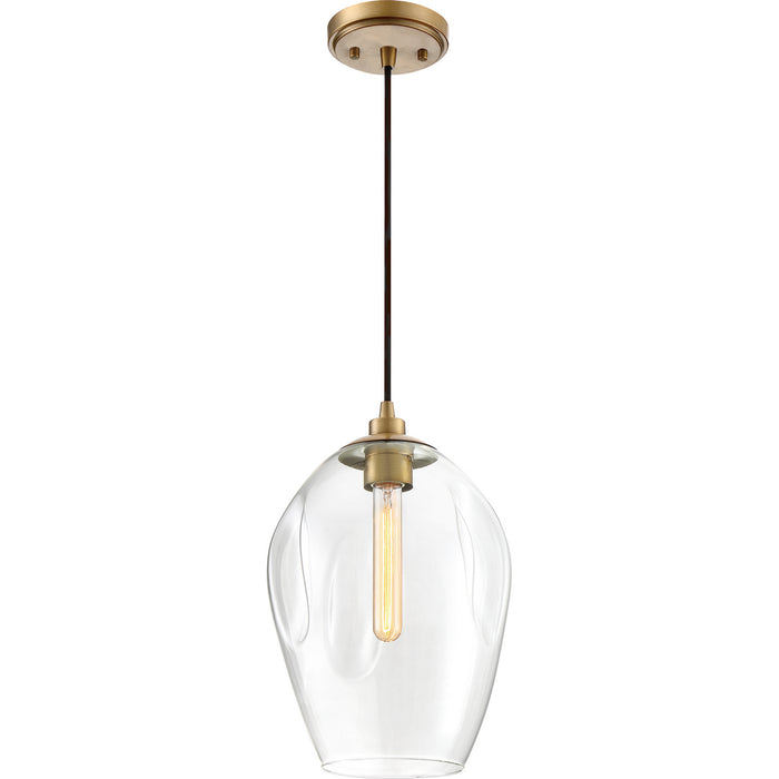 Quoizel - NGA1510WS - One Light Mini Pendant - Nostalgia - Weathered Brass