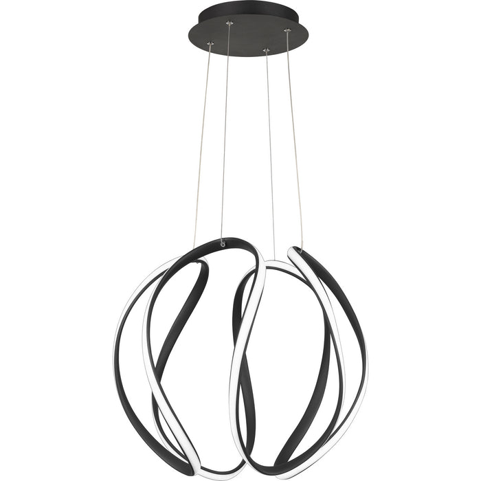 Quoizel - PCWN2818EK - LED Pendant - Waving - Earth Black